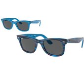 Rayban Gafas De Sol Ray-Ban Original Wayfarer Change Rb 2140 1409b1 Photo Azul A Rayas