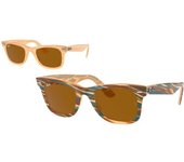 Rayban Gafas De Sol Ray-Ban Original Wayfarer Change Rb 2140 140833 Photo Marrón A Rayas