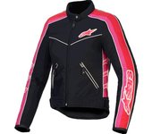 Alpinestars Stella T-Dyno WR Chaqueta textil de moto para mujer - Negro Rosa (XL)