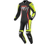 Berik Absolute GP Traje de cuero de moto de una pieza - Negro Rojo Amarillo (54)