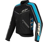 Alpinestars Stella T-Dyno Air Chaqueta textil de moto para mujer - Negro Azul (XS)