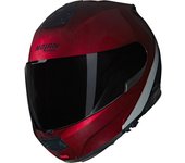 Nolan N100-6 Verniciatura Speciale N-Com Casco - Negro Rojo (M)