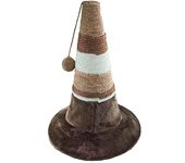 Rascador Cono Beige / Marrón para gatos 30x30x46 cm
