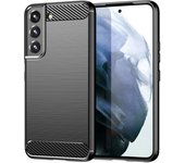 Max Power Digital Funda Fibra De Carbono Para Móvil Samsung Galaxy S22 Plus Antigolpes Silicona Negra