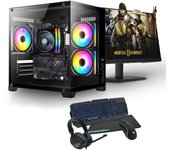 PC Racing AMD Ryzen 7 8700G/32GB/1TB + 1TB SSD/RTX 3060 + Monitor 24" FullHD + Combo Gaming