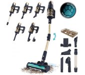 Cecotec Conga Rockstar 10500 Solar AquaPet Flex Aspirador Vertical 780W 100 Min Autonomía Dorado/Gris