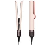 Plancha de pelo Dyson Ceramic Pink/Rose Gold con tecnología de vapor, ajustes LCD y apagado automático