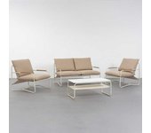 LOLAhome Conjunto de jardín Vesta beige