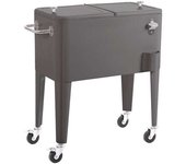LOLAhome Nevera porta hielo Fresh gris de 56L