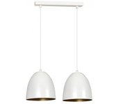 Regleta de techo jonix blanco/oro (2 luces)