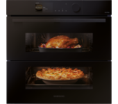 Samsung Horno Pirolítico 76L 59.5cm Dual Cook Flex Clase A+ Negro NV7B6795JAK/U1 - Black, Black