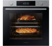 Samsung Horno Pirolítico 76L 59.5cm Dual Cook Clase A+ Plata NV7B4450VAS/U1 - Silver, Silver