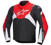Alpinestars Honda T-Jaws V4 Chaqueta textil de moto impermeable - Negro Rojo (L)