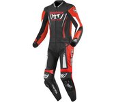 Berik Absolute GP2 Traje de cuero de moto de dos piezas - Negro Blanco Rojo (52)