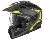 Nolan N70-2 X Torpedo N-Com Casco - Negro Amarillo (2XS)