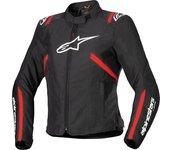 Alpinestars Stella T-SPS V2 Chaqueta textil impermeable para mujer - Negro Rojo (XS)