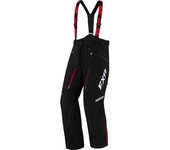 FXR Mission FX 2023 Pantalones baberos para motos de nieve - Negro Rojo (L)
