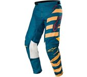 Alpinestars Racer Braap Pantalones de Motocross - Azul Amarillo (28)