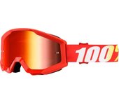 Máscara 100% Strata Google Fumace lente Iridium red
