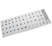 Etiquetas Adhesivas Blancas para Convertir Teclado en Idioma Castellano
