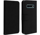 Avizar Funda Tipo Libro Cartera Negra para Samsung Galaxy S10
