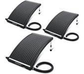 Calentador de agua solar piscina set de 3 110x69x14cm