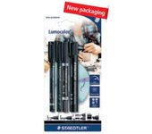Staedtler 550 60 BK Compás escolar con adaptador universal, bote para minas y lápiz pequeño adicional en blíster, azul/plata