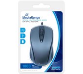 MediaRange MROS201 ratón Ambidextro USB tipo A Óptico 1000 DPI