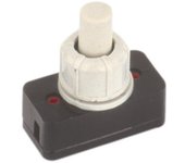 Interruptor unipolar a pulsador 1A/250VAC Electro DH Color Blanco 11.173.I 8430552072149