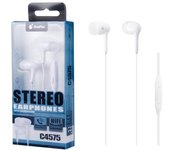 Auriculares con microfono intrauditivos bubble c4575 blanco