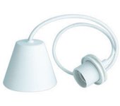 Colgante lámpara E-27 4 A 250 V Color blanco Electro DH. 12.099 8430552085972
