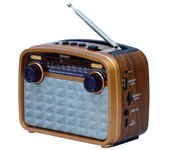 Radio portatil am-fm bluetooth 5.0 con antena yh0002 / altavoz externo / mp3 microsd - usb / aux / mayou / 7600029