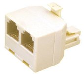 Distribuidor telefónico modular doble de 4 contactos Electro Dh 39.015/6/4 8430552030859
