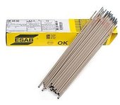 Electrodo de soldadura básico, ESAB, modelo OK 48.00 fi 3,2 mm, para acero al carbono, alta penetración, escoria fácil de remover, arco estable, presentación 6,0 kg