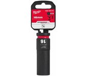 Milwaukee 4932480334 Vaso de Impacto, Largo, 1/2" Conducir, 16mm Tamaño