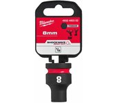 Milwaukee 4932480302 Vaso de Impacto, Corto, 1/2" Conducir, 8mm Tamaño