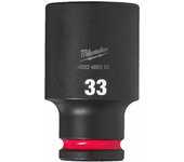 Milwaukee 4932480350 Vaso de Impacto, Largo, 1/2" Conducir, 33mm Tamaño