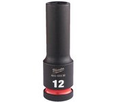 Milwaukee 4932480330 Vaso de Impacto, Largo, 1/2" Conducir, 12mm Tamaño