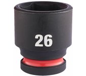 Milwaukee 4932480320 Vaso de Impacto, Corto, 1/2" Conducir, 26mm Tamaño