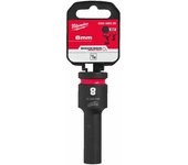 Milwaukee 4932480326 Vaso de Impacto, Largo, 1/2" Conducir, 8mm Tamaño