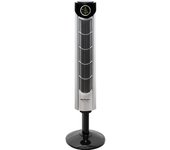 Orbegozo TWM 1015 - Ventilador de torre iónico, mando a distancia, 3 modos de ventilación, display digital, función temporizador, 3 velocidades, silencioso, rotación 80ºC, 45 W, gris/negro