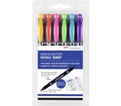 Tombow MONO edge marcador 6 pieza(s) Punta redonda/fina Multicolor