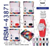 Conjunto sami cadete reloj + tws auricular + funda