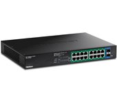 Trendnet TPE-TG182ES switch Gestionado Gigabit Ethernet (10/100/1000) Energía sobre Ethernet (PoE) Negro