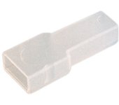 Pack de 100 uds Funda terminal poliamida faston 2.8 mm Electro DH Color Blanco 10.906/2 8430552067350