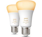 Philips Hue White Ambiance Bombilla inteligente A60 - E27 - 800 (paquete de 2)