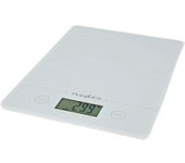 Nedis KASC620WT báscula de cocina Blanco Encimera Rectángulo Báscula electrónica de cocina