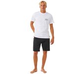 Camiseta rip curl stapler hombre blanco