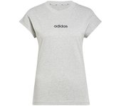 Camiseta adidas lin sj mujer gris/negro