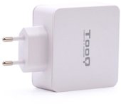 Tooq Cargador de Pared USB-C/USB 3.0 Carga Rápida Blanco